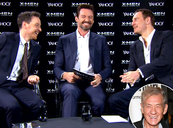 Hugh Jackman Michael Fassbender Give Their Best Ian Mckellen